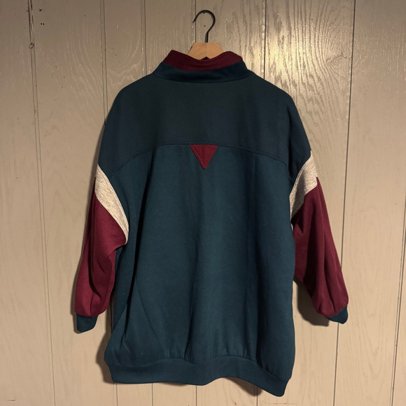 Vintage 1990s Current Seen Reversible Coat — Colorblock - Picture 2 of 4